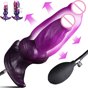 Realistischer Silikon Aufblasbarer Hunde-Knoten-<span class=keywords><strong>Dildo</strong></span> Spielzeug Monster Alien Tier Erwachsenen Frauen Tragbarer Anal-Plug Dildos Produktkategorie - Product Image 1