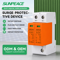 Parafoudre DC OBO pour systèmes solaires photovoltaïques industriels 2P 3P 4P 500V 600V 800V 1000V 1200V T2