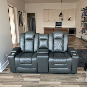 Sofá Reclinable Moderno en Oferta, Muebles Cómodos para el Hogar, Piel Sintética, Masaje, Estructura de Madera, Juego de Sofás para Sala de Estar - Product Image 3