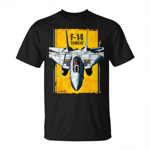 T-shirt Grafica F-14 Tomcat Fighter Jet da Uomo, Manica Corta, Girocollo, Stampa Digitale, Abbigliamento Promozionale - Product Image 4
