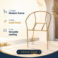 Chaise de salle à manger avec dossier de style nordique, pieds de tabouret de maquillage, pour hôtel et restaurant, en fer électroplaqué, luxe léger, loisirs, minimaliste