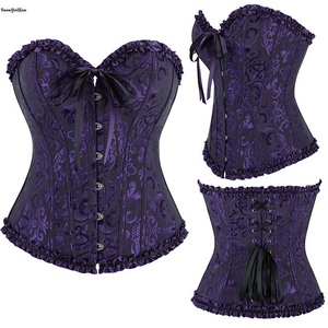 11 Couleurs Disponibles, 12 Baleines en Acier et Baleines Élastiques, Bustier Serre-Taille Corset Victorien Amincissant pour Femme, Corsets Ann Cherry - Product Image 5