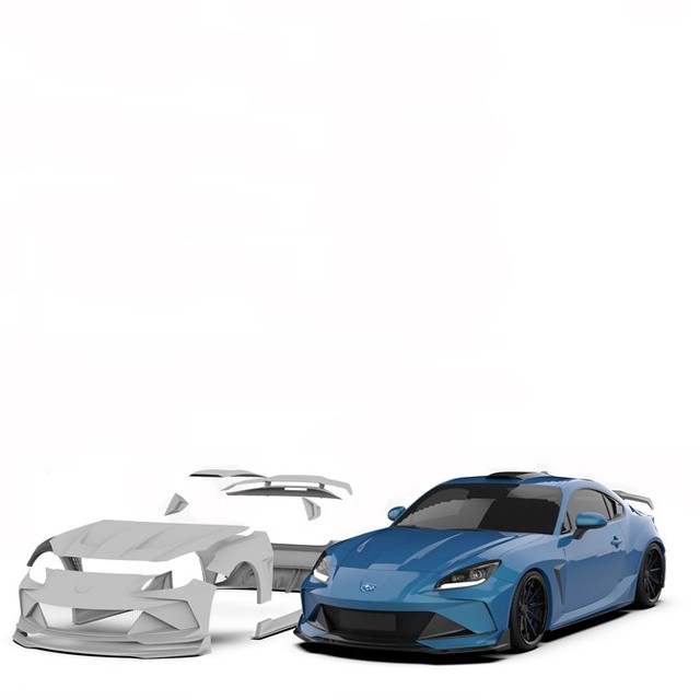 Robot Design Wide Body Kit for toyota Gr86/subaru Brz Tuning Part Bumper Spoiler Diffuser Side Skirts