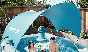 Glacier secret pool 1400 850mm black PVC tarp, 18-21m