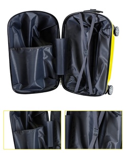 2023 vente en gros <span class=keywords><strong>voiture</strong></span>-forme coque dure enfants sacs de voyage bagages ABS PC enfants bagages chariot valises <span class=keywords><strong>pour</strong></span> l'extérieur - Product Image 4