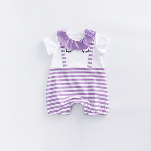 Compra al por Mayor de Ropa de Bebé de Algodón Pima, Mono con Pompones para Niña, de China - Product Image 4