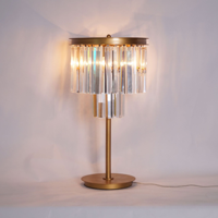 Mini lampe de table de lecture moderne en cristal chromé électrique LED pour hôtel, décoration, luxe, pour les détaillants