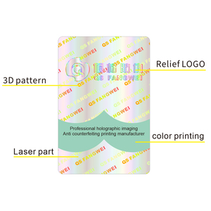 3d Custom Decorative <strong>Circle</strong> Hologram rainbow Glitter Security Code logo Sticker Vinyl Sheet <strong>Label</strong> Anti-counterfeit <strong>Label</strong> - Product Image 2