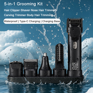 पुरुषों के लिए 2026 नया अपग्रेड इलेक्ट्रिक बॉडी ट्रिमर 5 पुरुषों के लिए 1 गीले सूखे बालों के क्लिपर शेवर ग्रोमिंग किट - Product Image 6