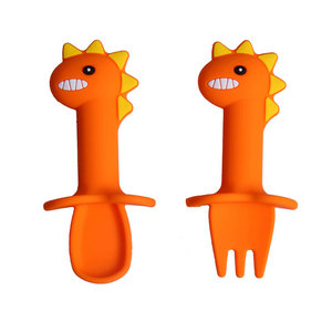 Hot Saleplain Silicone Dinosaur baby bowl bib and plate suction divider - Product Image 3