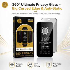 ฟิล์มกันรอยกระจกนิรภัย Golden Diamond ESD 4 <span class=keywords><strong>ท</strong></span>าง ป้องกันการมองเห็น 360 องศา ขอบกระจกใส รองรับการสัมผัสหน้าจอ สำหรับ iPhone 16 17 18 Pro <span class=keywords><strong>Max</strong></span> - Product Image 1