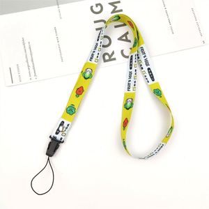 1.5MM Detachable <b>Polyester</b> <b>Lanyard</b> With Cartoon Floral Heat Transfer Print for Phone Case ID Badge Holder - Product Image 3