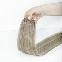 # Extensions de cheveux européens de qualité salon 9ATP9A/613, tissées à la main, double trame, Genius Weft, fabriquées à la machine