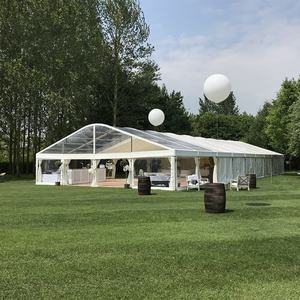Tentes de réception extérieures en promotion : 20x20m, 20x30m, 20x40m – Tente événementielle blanche et transparente pour mariages et événements professionnels - Product Image 1