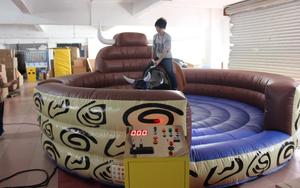 Manèges de fête foraine pour adultes, <span class=keywords><strong>taureau</strong></span> mécanique de rodéo, yeux bleus, <span class=keywords><strong>taureau</strong></span> mécanique gonflable fumeur à <span class=keywords><strong>louer</strong></span> - Product Image 2