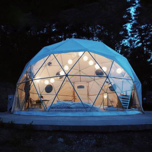 Luxuriöses 2023 Beliebtes Großes Wasserdichtes Winddichtes 5/6/8m Glamping-Kuppelzelt Hotel - Product Image 4
