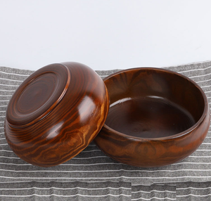 Polished Eco-Friendly Wooden <b>Chinese</b> Round Soup <b>Bowl</b> Classic Style LEXDO Brand Back to School Stocked Custom Logo - Product Image 4