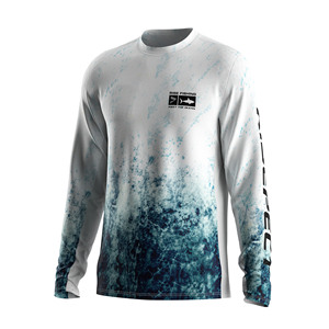 T-shirt UV fonctionnel en maille extensible avec impression par sublimation durable pour la pêche en paddleboard - Product Image 1