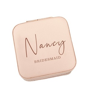 Organizador de Joyas Personalizado de Una Pieza, Estilo Clásico Cuadrado, de Cuero, para Decoración del Hogar, con Estampado Personalizado y Estampado en Dorado - Product Image 6