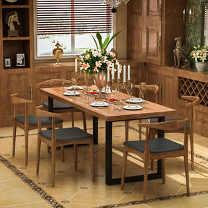 Conjunto de muebles antiguos de diseño moderno, juego de mesa de comedor - Product Image 6
