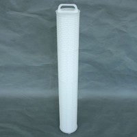 Desain Baru Cartridge Filter Aliran Tinggi PP Cartridge Filter Air Lipit Umur Panjang Pengolahan Air Limbah Industri