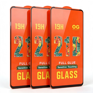 Protector de Pantalla de Vidrio Templado 21D con Pegamento Completo 19H para OPPO <span class=keywords><strong>A96</strong></span> A80 A40 A60 A97, Antihuellas, Sin Burbujas, HD, Transparente - Product Image 4