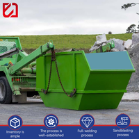 Bac à déchets extérieur standard NZ de 9 m³, haute qualité, prix d'usine, bacs à déchets de construction, bac à déchets à ouverture supérieure