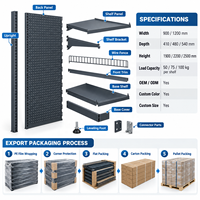 Étagère murale simple face robuste pour supermarché, présentoir de magasin de détail, étagère murale réglable pour épicerie