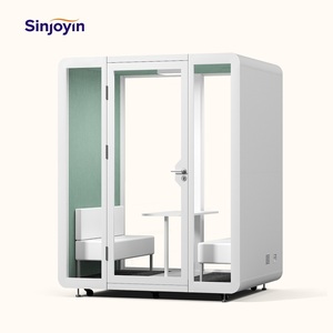 Modern Ofis İş Görüşmesi Kabini Taşınabilir Ses Geçirmez Çalışma Kabini Odaklanma Çalışması/Toplantılar için Gürültü Azaltıcı Akustik Sessiz Kabin - Product Image 2