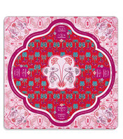 Tapis de Mahjong Grand Format Durable en Caoutchouc Imprimé par Sublimation Antidérapant Imperméable Surface Silencieuse Housse de Table Carrée Pliable