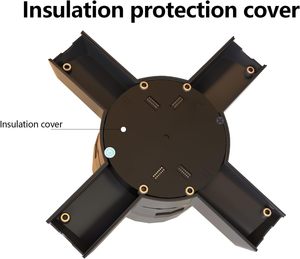 Ventilateur holographique 3D MISSYOU 45 cm et projecteur avec bibliothèque vidéo de 700 vidéos, 510 LED, compatible avec l'application et le Wi-Fi, affichage publicitaire, garantie d'un an - Product Image 3