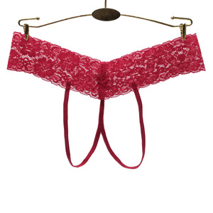 Perizoma <span class=keywords><strong>Sexy</strong></span> con Ampia Cintura in Pizzo per Donne, Mutandine G-string Traforate, Lingerie Trasparente Senza Cuciture, <span class=keywords><strong>Intimo</strong></span> Femminile T-back - Product Image 6