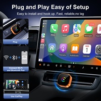 Adaptateur CarPlay sans fil pour voitures, dongle sans fil, convertit le CarPlay filaire en sans fil pour tous les véhicules équipés d'un CarPlay filaire d'origine