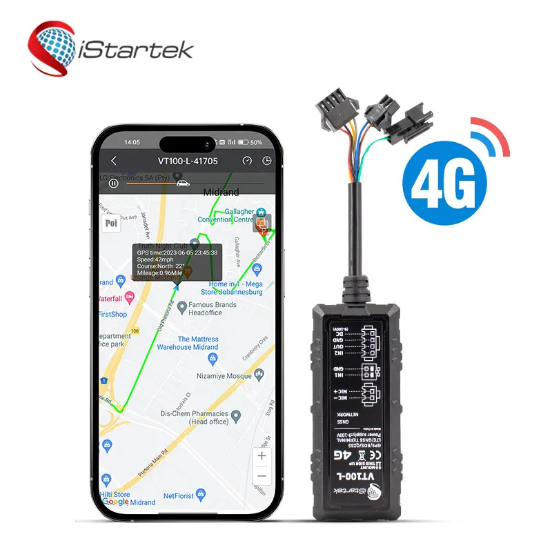 Автомобильный GPS-трекер VT100, устройство для отслеживания автомобиля, прицепа, электровелосипеда, 2G, дистанционное управление