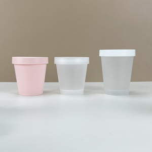 Wide-Mouth Empty PP <b>Plastic</b> <b>Jar</b> 100g 200g Matte Black White Body Scrub <b>Jar</b> Frosted Cosmetic Eye Face Cream <b>Jar</b> with Screw Cap - Product Image 3