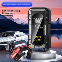 2-in-1 Vehicle Emergency Starter with Car Starter and Tire Pump Lighting Tire Pressure Detection Portable Car Inflator