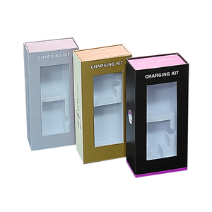 定制印刷标志硬纸板磁铁盒电源银行充电器电缆包装包装盒豪华磁性礼品盒 - Product Image 6