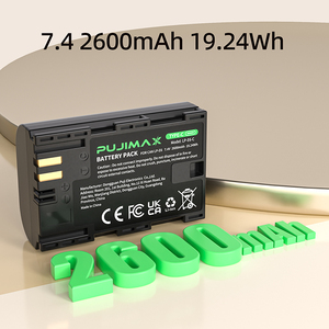 PUJIMAX 2 Stück LP-E6 Kamera-Akku 7,4V 2600mAh Wiederaufladbarer Li-Ionen-Akku für Canon EOS Serie 5DS mit 0,5m Typ-C-Kabel - Product Image 3