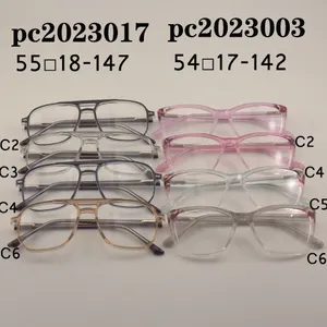 最新卸売ミックスデザイナーPCアイウェア光学フレームビッグスクエア眼鏡眼鏡フレーム各種眼鏡フレーム - Product Image 5