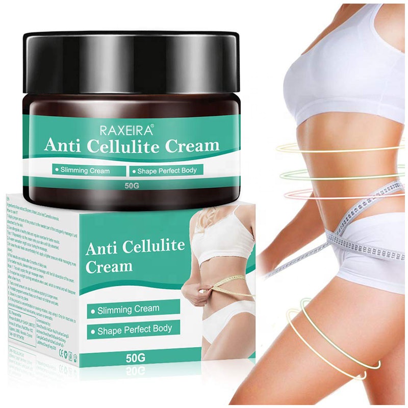 Etiqueta privada La mejor crema anticelulítica reafirmante de la piel para muslos, piernas, crema anticelulítica para el abdomen