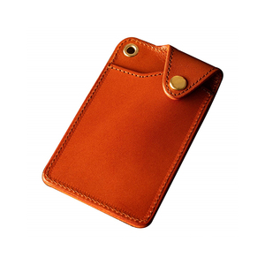 Sac d'identification en cuir véritable ultra-mince simple porte-carte porte-carte en cuir mensuel - Product Image 4