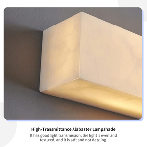 Brass Alabaster Nordic Luxury Modern <b>Wall</b> Lamp Linear <b>Sconce</b> 3000K 800 Lumens Corridor Background Hotel Villa Factory Wholesale - Product Image 4
