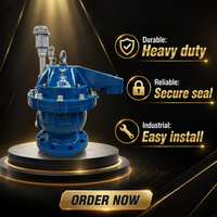 Vanne de purge rapide en fonte ductile DN80 PN16 avec flotteur en acier inoxydable 304 et joint d'étanchéité NBR