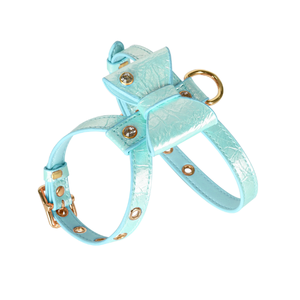 Luxury ECO Leather <strong>Dog</strong> <strong>Harness</strong> and Leash Set with <strong>Rhinestone</strong> &amp; Sparkly Crystal Decor-Walking <strong>Harness</strong> for Small <strong>Dogs</strong> &amp; Cats - Product Image 2