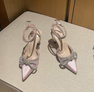 Estate elegante di alta tasso di riacquisto bling nude <span class=keywords><strong>tacchi</strong></span> a spillo a punta per le donne - Product Image 6