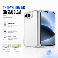 Étui de téléphone portable magnétique transparent antichoc ATB pour iPhone 18 Fold 2,5 mm, anti-rayures, pliable