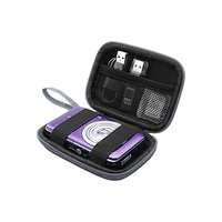 Étui rigide pour appareil photo en EVA, sac de rangement portable antichoc pour appareil photo CCD, carte mémoire, accessoires, étui en EVA, vente en gros