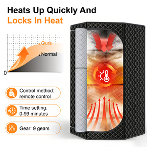 Vanace Portable Home Sauna Tent Room Kit <b>with</b> Sauna Stove and Outdoor Sauna Tent for Camping - Product Image 5