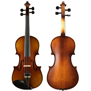 OEM ODM matte spruce solid wood student violin 1/16 1/10 1/8 1/4 1/2 3/4 4/4 wholesale