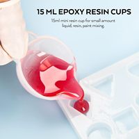 Tasses à mesurer en résine de silicone 250 et 100 ml, bâtonnets mélangeurs en silicone pour sucettes glacées, pipettes